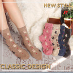 Kitty Hearts Merino Wool Socks (5 Pairs)