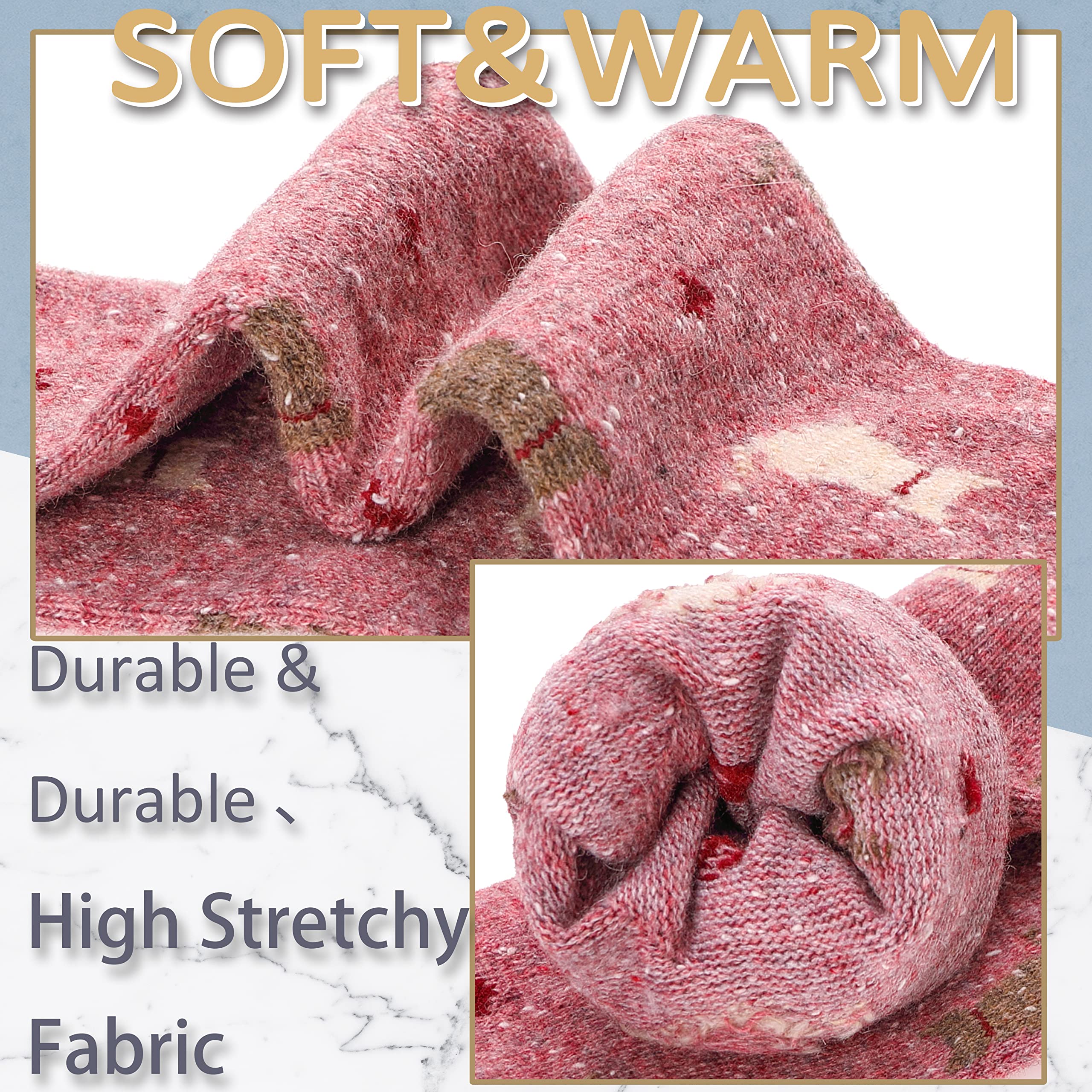 Kitty Hearts Merino Wool Socks (5 Pairs)