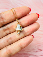 Sparkly Mushroom Necklace