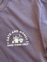 Good Vibes Only Tee - Frosted Plum