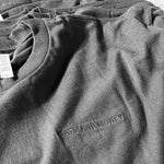 Heavyweight Embroidered Tee - Black