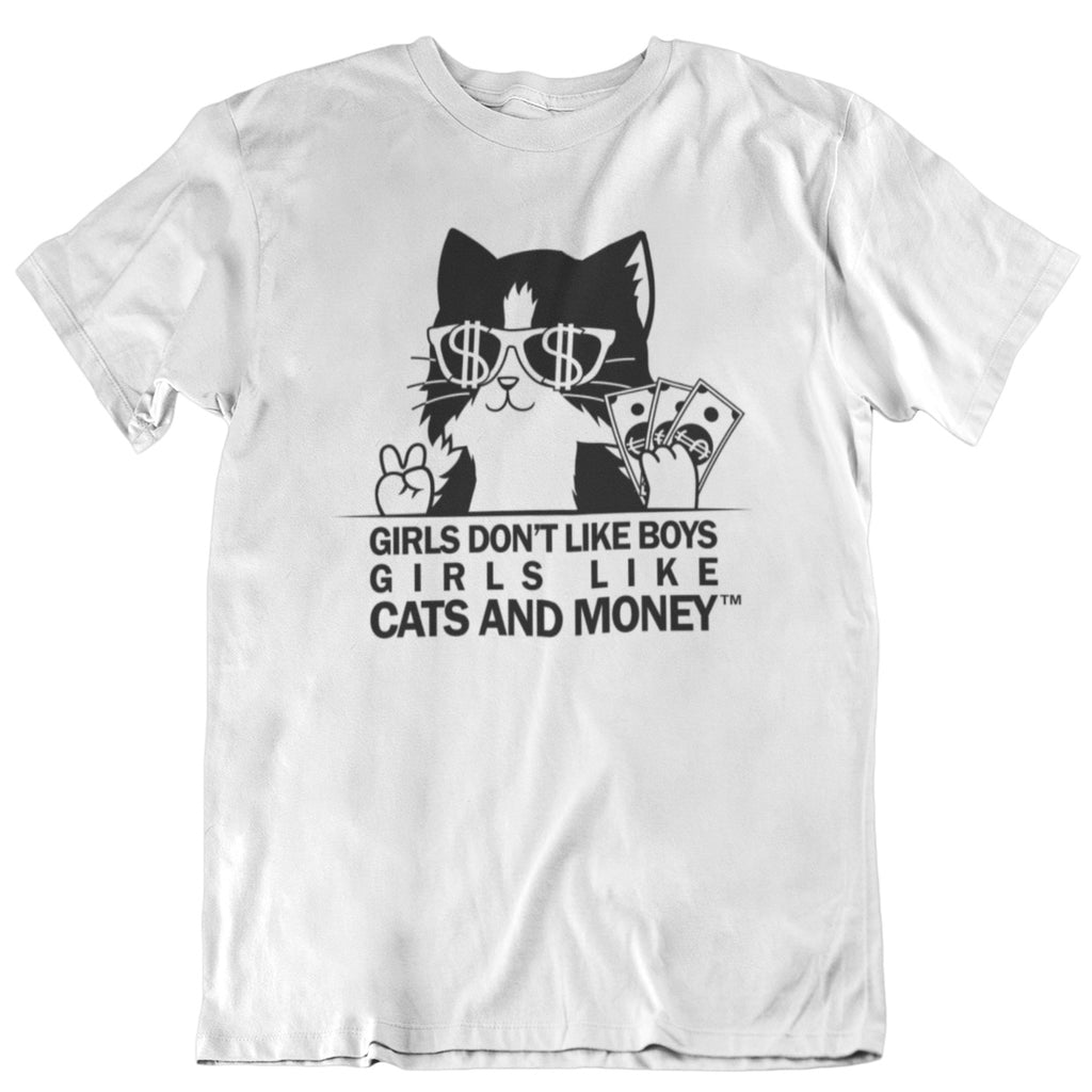 Unisex Kitty Cat Tee - White