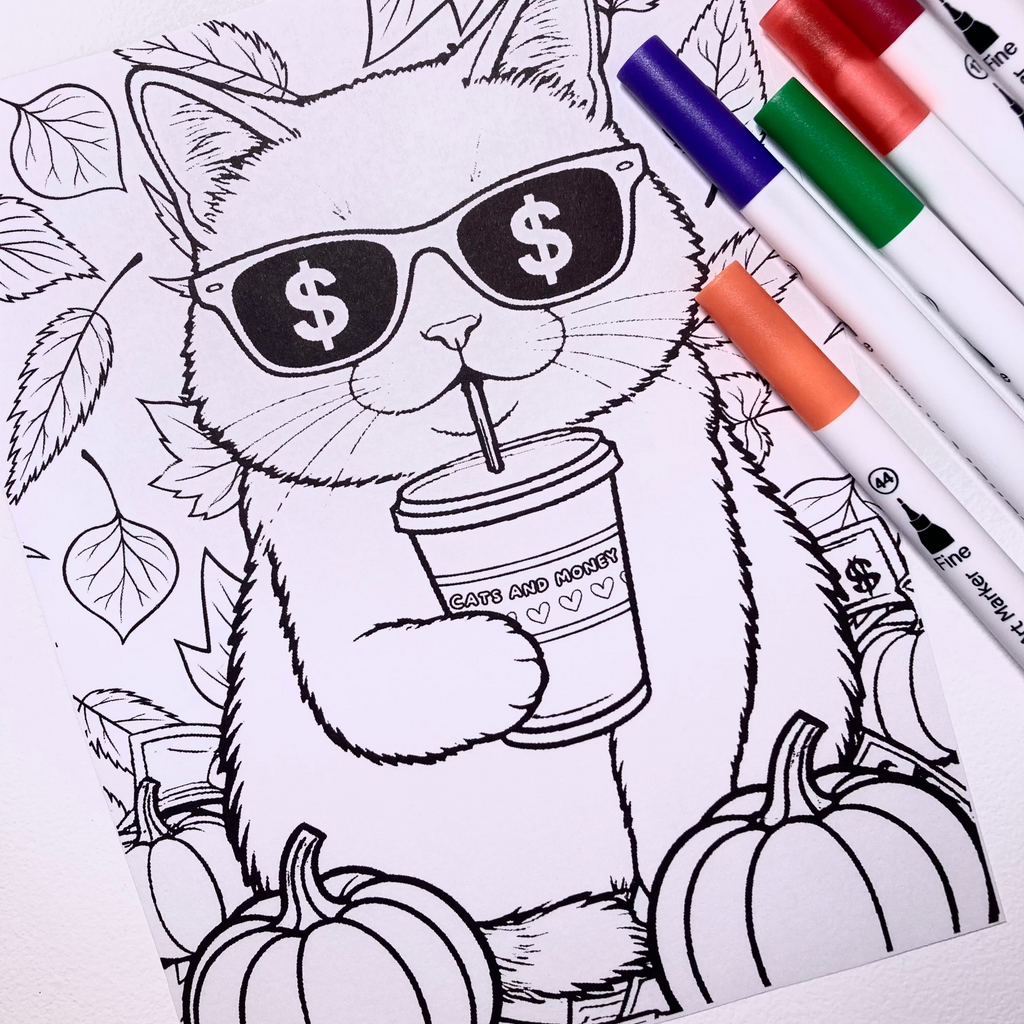 Coloring Page - Pumpkin Time!