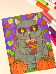 Coloring Page - Pumpkin Time!