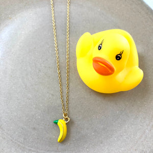 Tiny Banana Necklace
