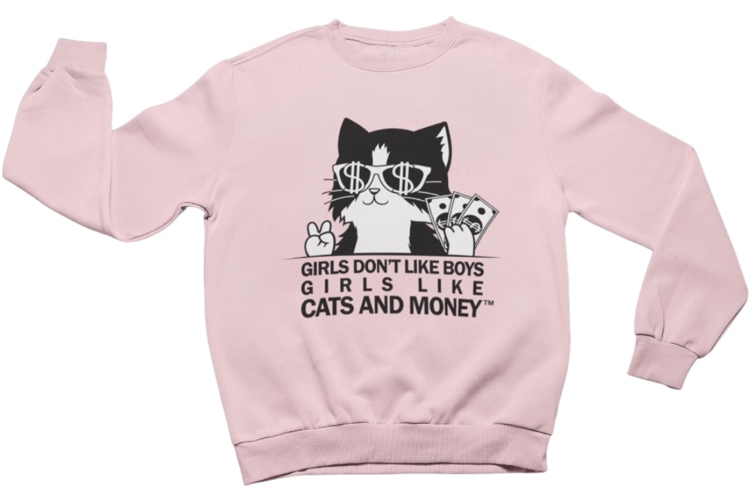 Light Pink Kitty Cat Sweatshirt