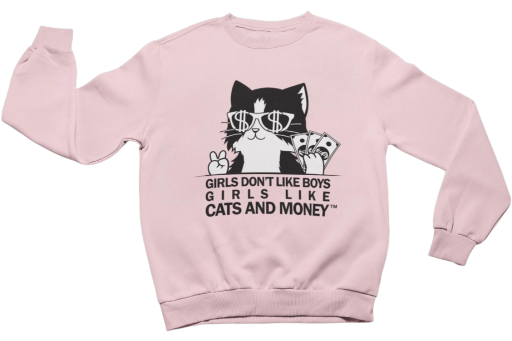 Light Pink Kitty Cat Sweatshirt