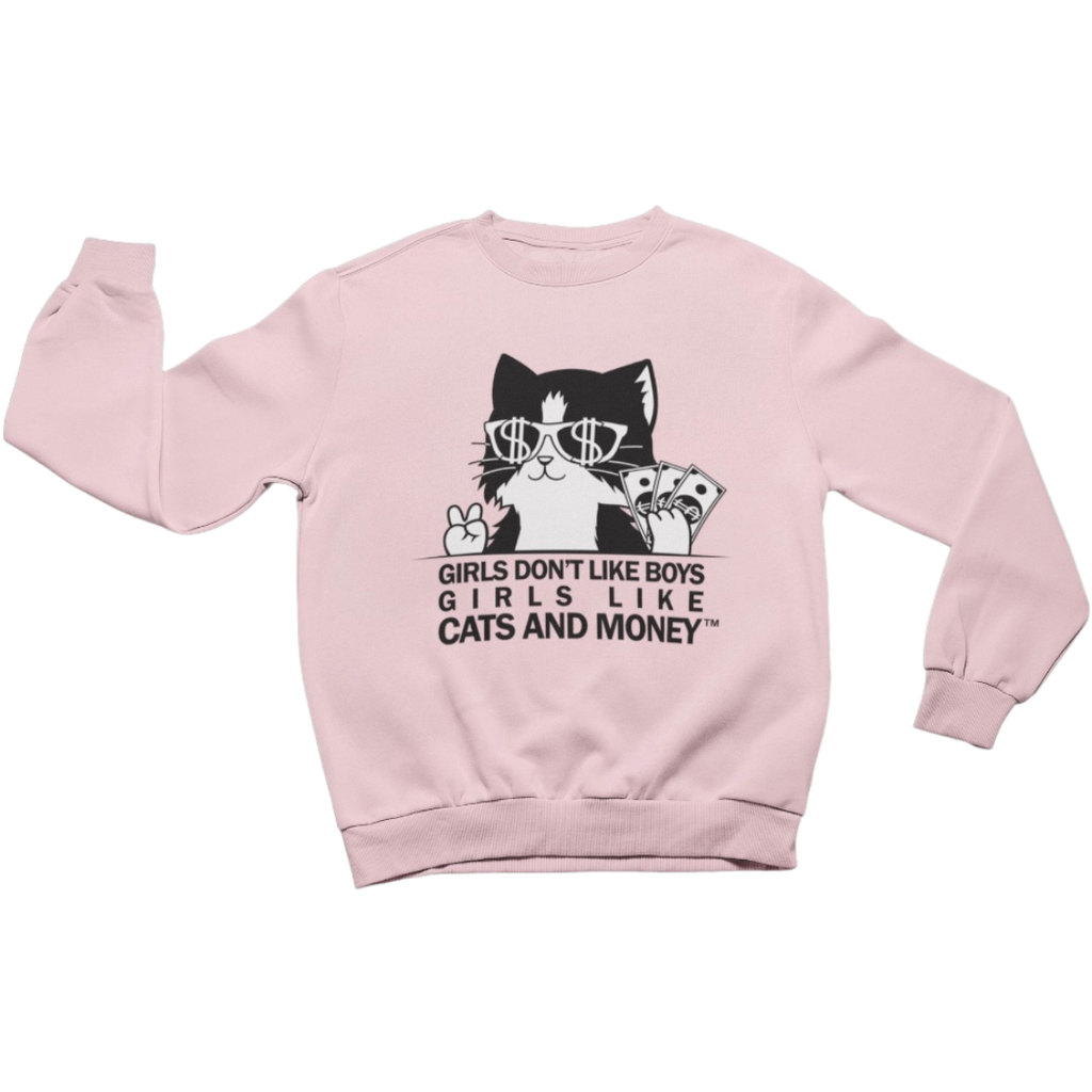 Light Pink Kitty Cat Sweatshirt