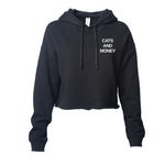 Black Cropped Hoodie
