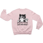 Light Pink Kitty Cat Sweatshirt